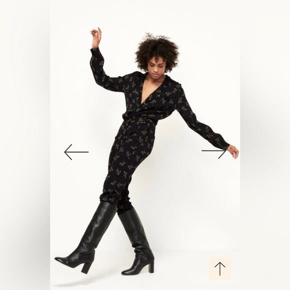 ba&sh fady noir jumpsuit - Picture 2 of 8